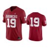 mens oklahoma sooners 19 jordan brand crimson game jersey