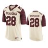 mens oklahoma sooners adrian peterson cream limited jersey