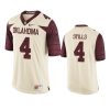 mens oklahoma sooners kenny stills cream limited jersey