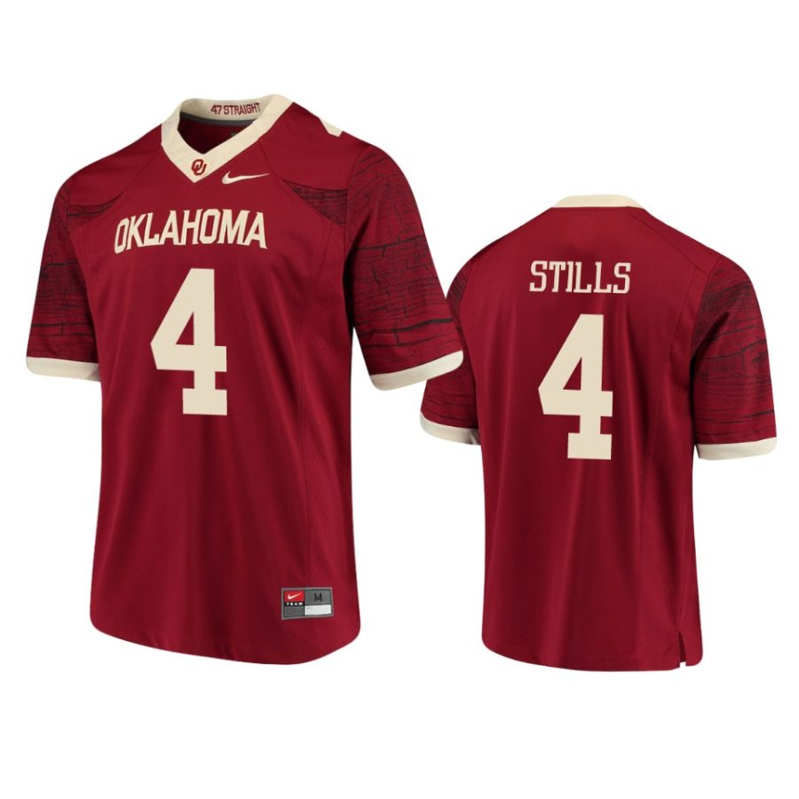 mens oklahoma sooners kenny stills maroon limited jersey