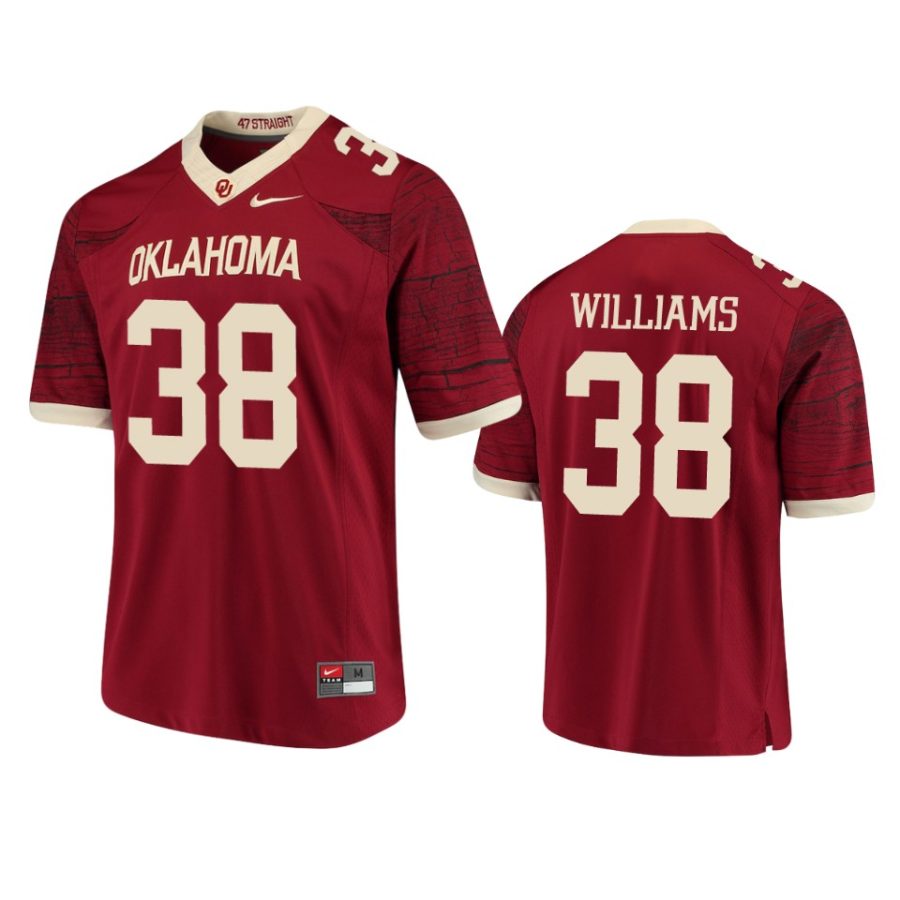 mens oklahoma sooners roy williams maroon limited jersey