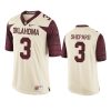 mens oklahoma sooners sterling shepard cream limited jersey