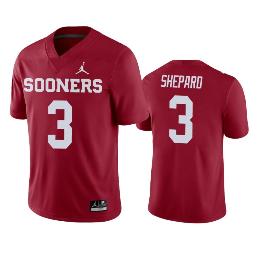 mens oklahoma sooners sterling shepard crimson college football jersey