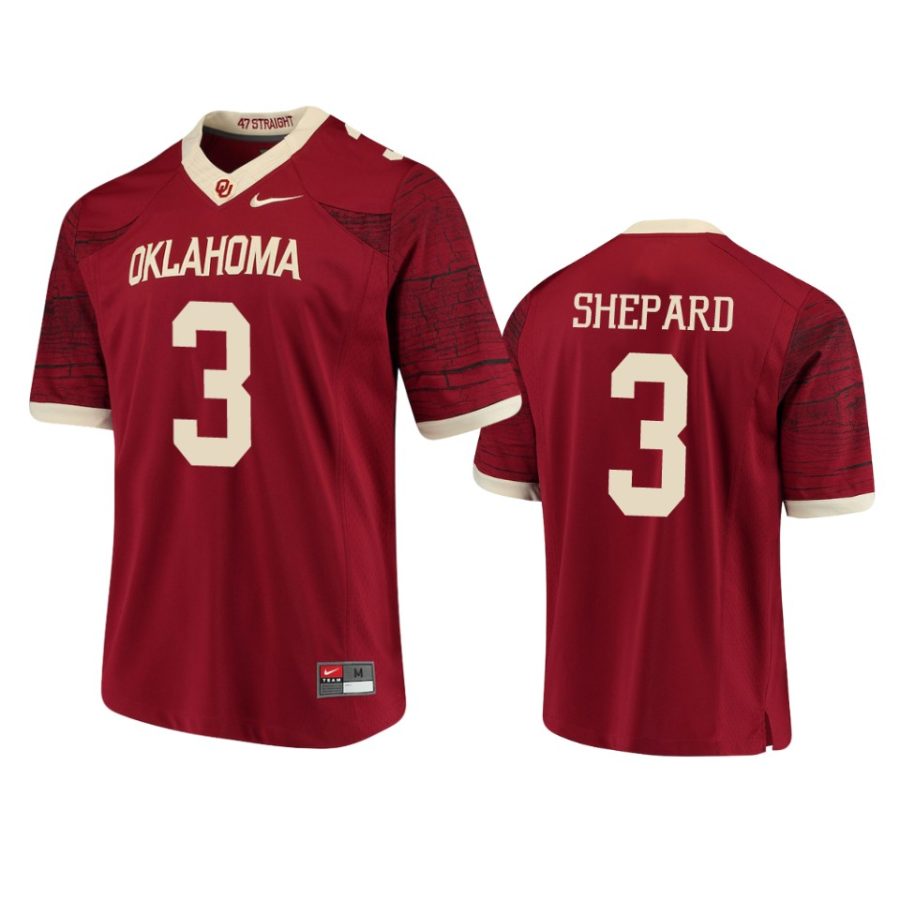 mens oklahoma sooners sterling shepard maroon limited jersey