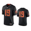 mens oklahoma state cowboys 19 nike black game jersey