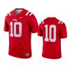 mens ole miss rebels 10 nike red legend jersey