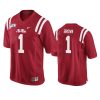 mens ole miss rebels a.j. brown red 150th anniversary jersey