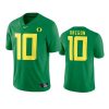 mens oregon ducks 10 green game jersey