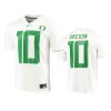 mens oregon ducks 10 white game jersey