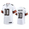 mens p.j. walker browns white game jersey