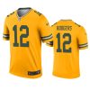 mens packers aaron rodgers gold inverted legend jersey