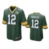 mens packers aaron rodgers green 100 seasons game jersey