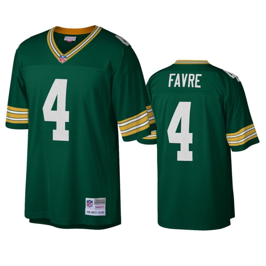 mens packers brett favre green legacy replica jersey