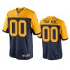 mens packers custom navy 100th season throwback jersey