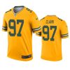 mens packers kenny clark gold inverted legend jersey