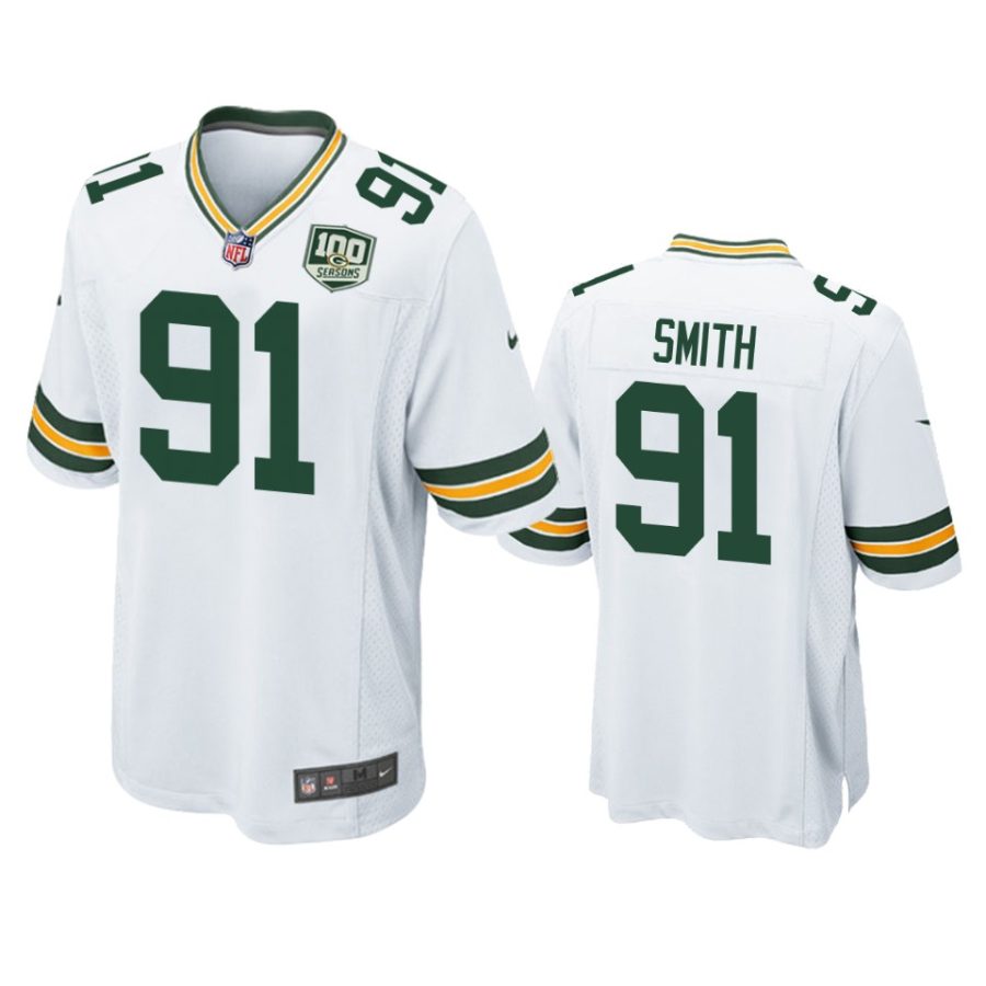 mens packers preston smith white 100 seasons game jersey