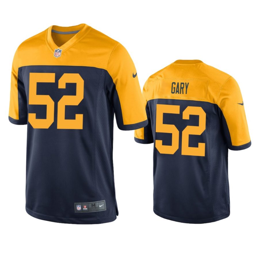 mens packers rashan gary navy game jersey