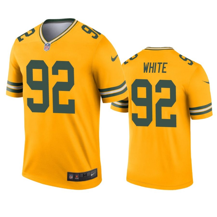 mens packers reggie white gold inverted legend jersey
