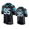 mens panthers derrick brown black game jersey