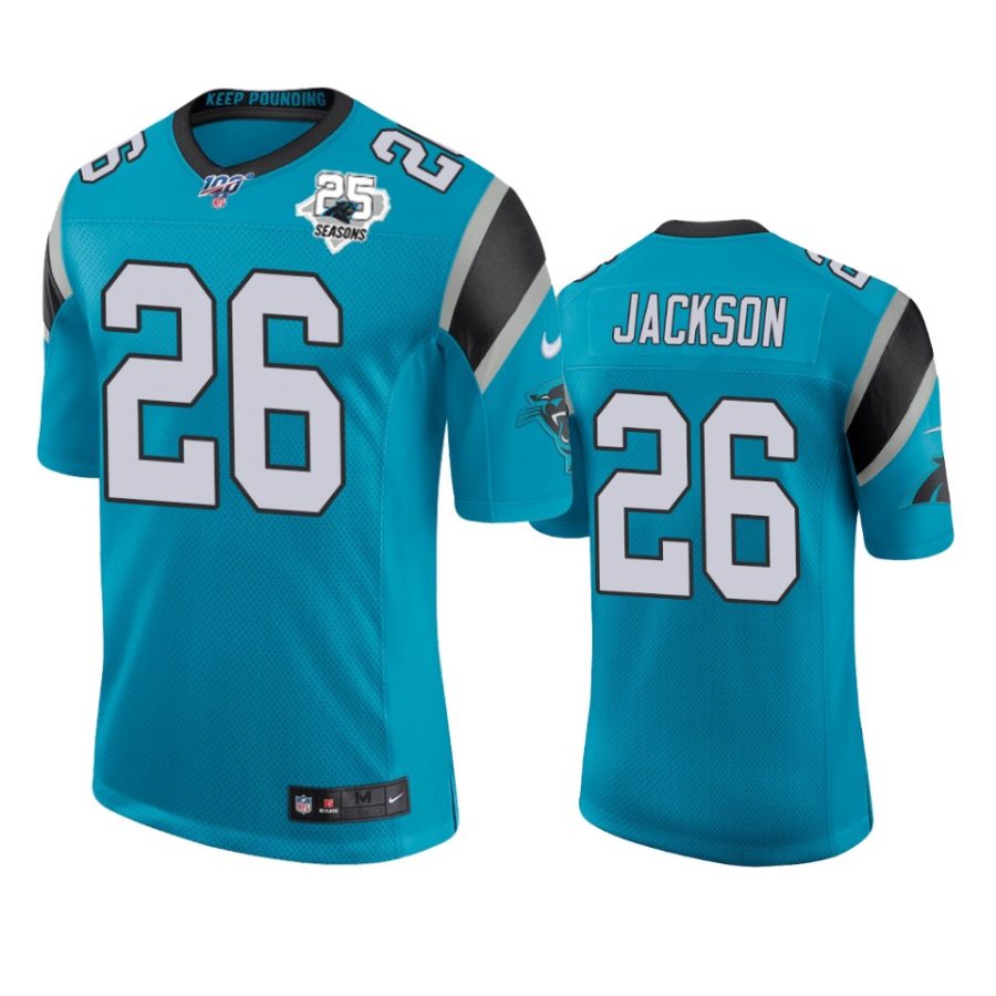 mens panthers donte jackson blue 25th season classic limited jersey