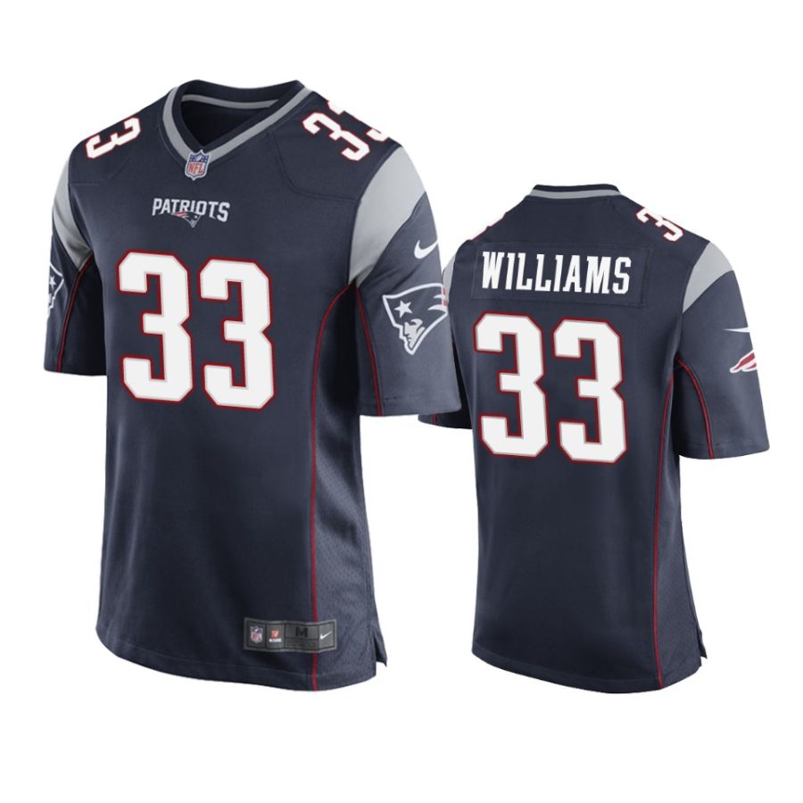 mens patriots joejuan williams navy game jersey