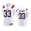 mens patriots joejuan williams white 2020 game jersey