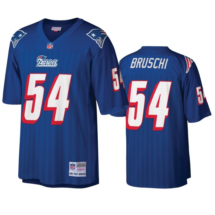 mens patriots tedy bruschi royal legacy replica jersey