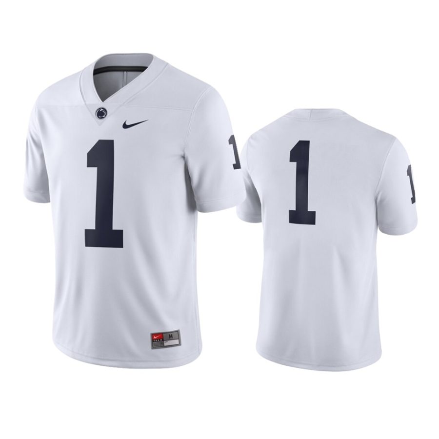 mens penn state nittany lions 1 white game jersey