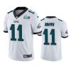 mens philadelphia eagles a.j. brown white super bowl lvii vapor limited jersey