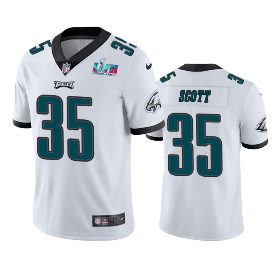 mens philadelphia eagles boston scott white super bowl lvii vapor limited jersey