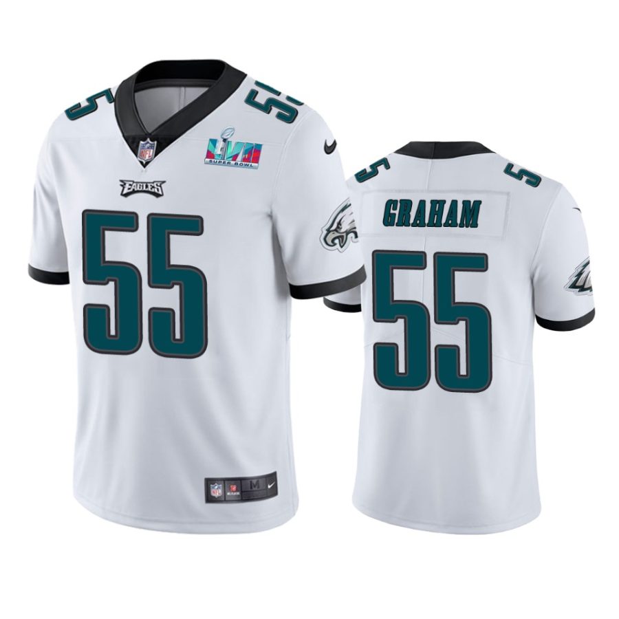 mens philadelphia eagles brandon graham white super bowl lvii vapor limited jersey