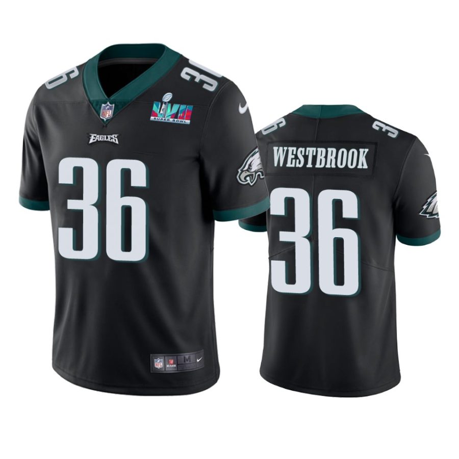 mens philadelphia eagles brian westbrook black super bowl lvii vapor limited jersey