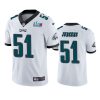 mens philadelphia eagles cam jurgens white super bowl lvii vapor limited jersey