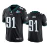 mens philadelphia eagles fletcher cox black super bowl lvii vapor limited jersey