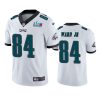 mens philadelphia eagles greg ward jr. white super bowl lvii vapor limited jersey