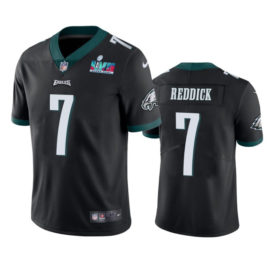 mens philadelphia eagles haason reddick black super bowl lvii vapor limited jersey