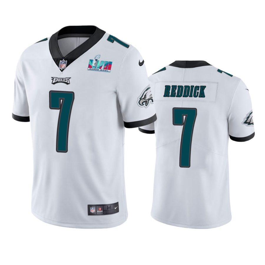 mens philadelphia eagles haason reddick white super bowl lvii vapor limited jersey