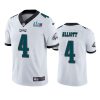 mens philadelphia eagles jake elliott white super bowl lvii vapor limited jersey