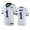 mens philadelphia eagles jalen hurts white super bowl lvii vapor limited jersey