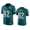 mens philadelphia eagles jason kelce green super bowl lvii vapor limited jersey