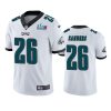 mens philadelphia eagles miles sanders white super bowl lvii vapor limited jersey