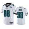 mens philadelphia eagles robert quinn white super bowl lvii vapor limited jersey