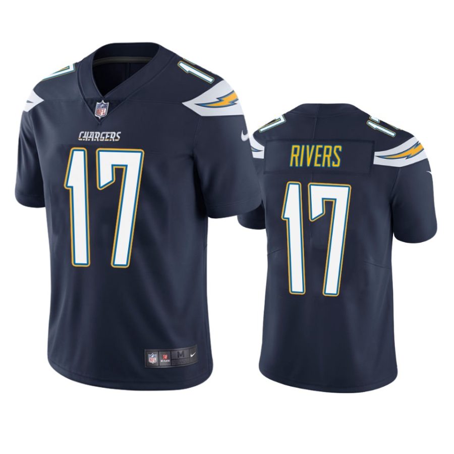 mens philip rivers chargers navy vapor jersey