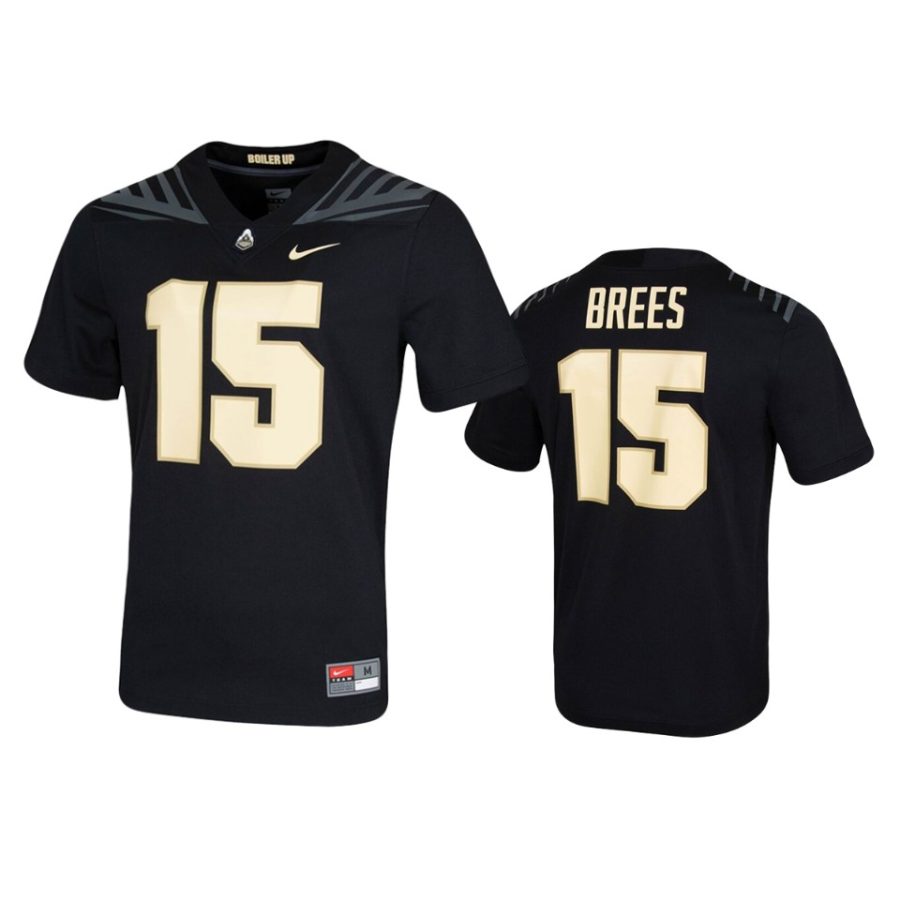 mens purdue boilermakers drew brees black untouchable jersey