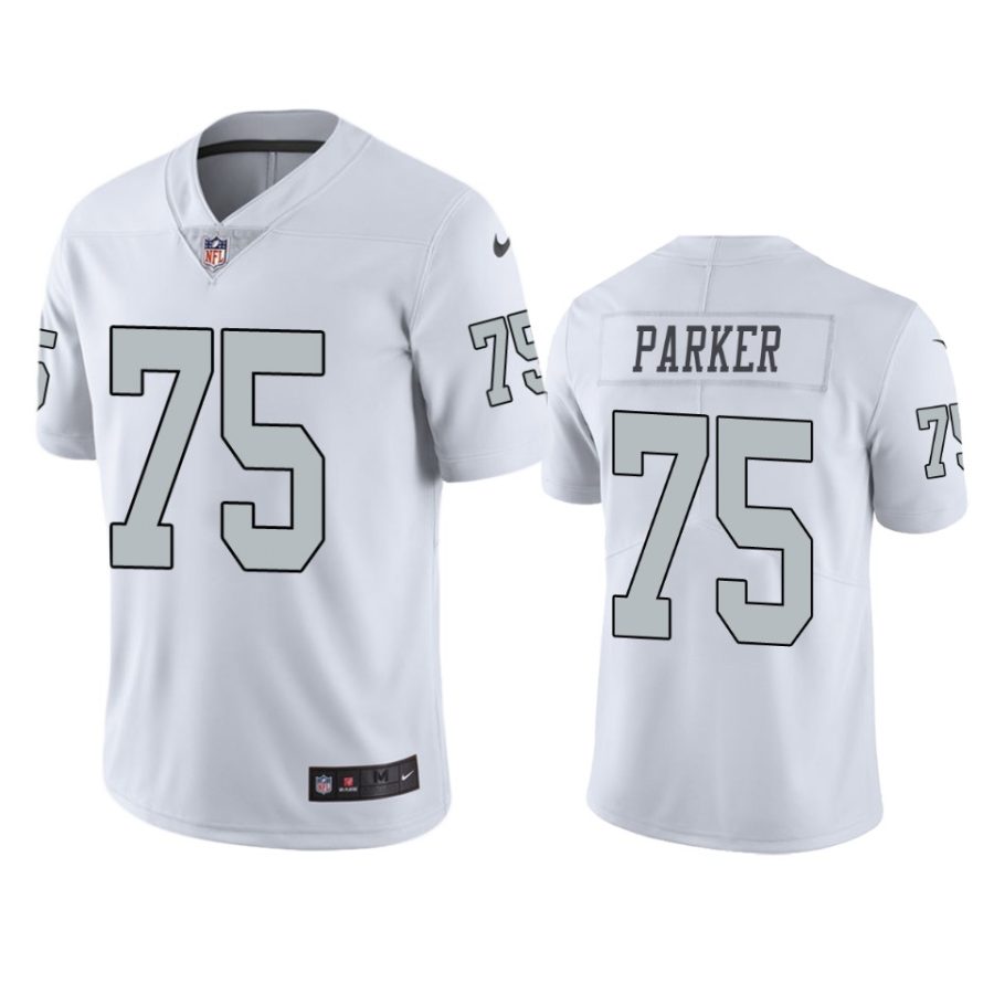 mens raiders brandon parker white color rush limited jersey