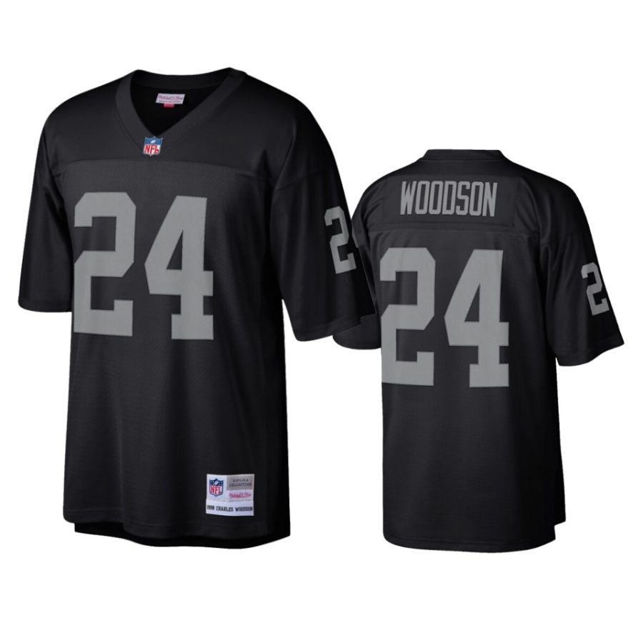 mens raiders charles woodson black legacy replica jersey