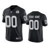 mens raiders custom black 60th anniversary vapor limited jersey