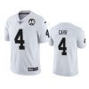 mens raiders derek carr white 60th anniversary vapor limited jersey