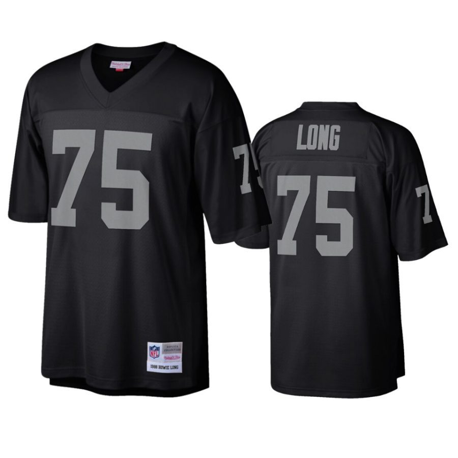 mens raiders howie long black legacy replica jersey