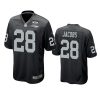 mens raiders josh jacobs black 2020 inaugural season game jersey